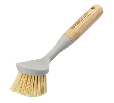 Щетка для посуды круглая d 60х230 мм, бамбуковая рукоятка, Home Palisad
