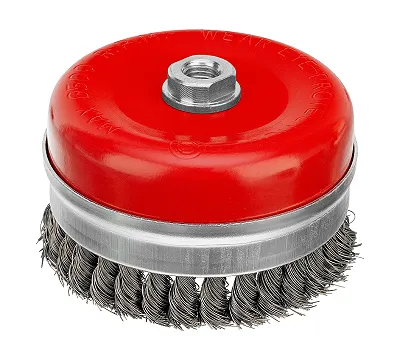 Щетка для УШМ Heavy Duty, 125 мм, М14, "чашка", крученая проволока 0.5 мм Matrix