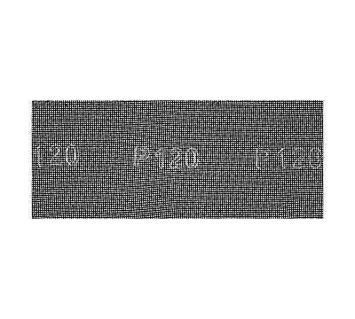 Сетка абразивная, P 120, 115 х 280 мм, 5 шт Denzel