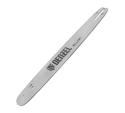 Шина для бензопилы DGS-5218, длина 45 см (18"), шаг 0.325", паз 1.5 мм, 72 звена Denzel