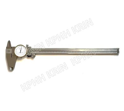 Штангенциркуль нержавеющий ШЦК-1 0-300 (0,02) КРИН ГОСТ 166-89 губ. 60 мм с поверкой