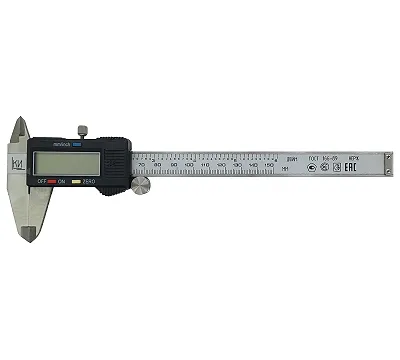 Штангенциркуль нержавеющий ШЦЦ-1 0-150 (0,01) КРИН ГОСТ 166-89 губ. 40 мм с поверкой