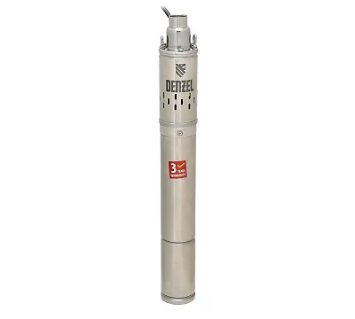 Скважинный насос DWS-3-75, винтовой, диаметр 3", 500 Вт, 1600 л/ч, напор 75 м Denzel