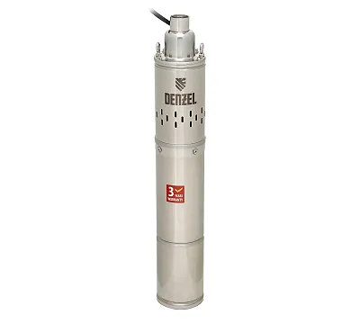 Скважинный насос DWS-4-100, винтовой, диаметр 4", 800 Вт, 1700 л/ч, напор 100 м Denzel