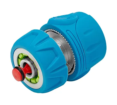 Соединитель быстросъемный 1/2", аквастоп, алюминий, TPR, LUXE Palisad