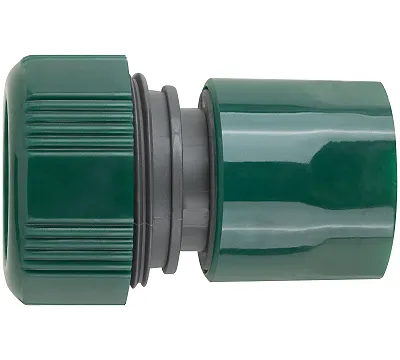 Соединитель пластиковый 3/4", автостоп FIT