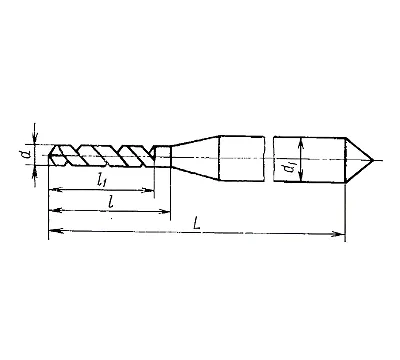 Сверло d 0,6 утолщенный ц/х Р6М5