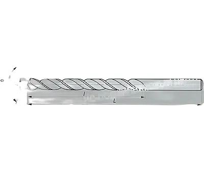 Сверло d 6,8 ц/х Р18 с вышлифованным профилем CNIC