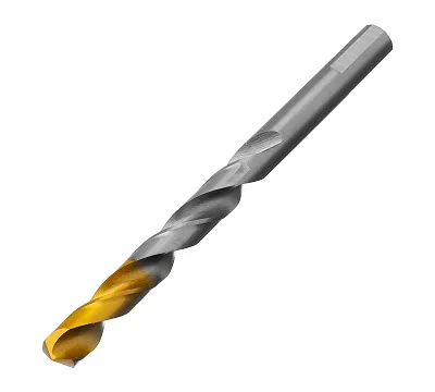 Сверло спиральное по металлу 10 x 133 мм, Р6М5, Golden Tip Denzel