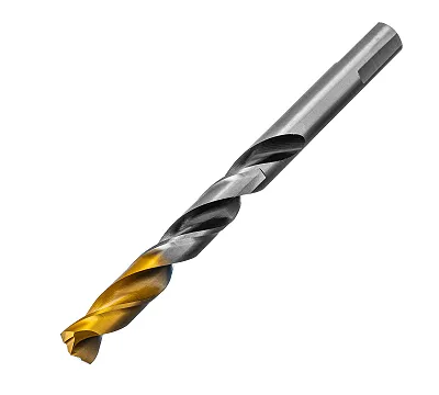 Сверло спиральное по металлу 11 x 142 мм, Р6М5, Golden Tip, многогранная заточка Denzel