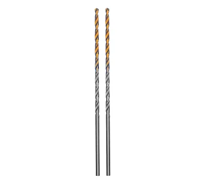 Сверло спиральное по металлу 2,5 х 95 мм Р6М5, Golden Tip, удлиненное, 2 шт. Denzel