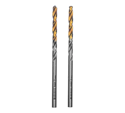 Сверло спиральное по металлу 3 x 60 мм, Р6М5, Golden Tip, 2 шт. Denzel