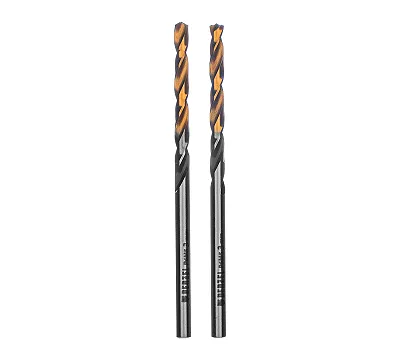 Сверло спиральное по металлу 3 x 61 мм, Р6М5, Golden Tip, многогранная заточка, 2 шт. Denzel