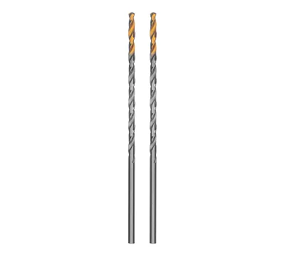 Сверло спиральное по металлу 3,5 х 112 мм, Р6М5, Golden Tip, удлиненное, 2 шт. Denzel