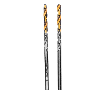 Сверло спиральное по металлу 3,5 x 70 мм, Р6М5, Golden Tip, 2 шт. Denzel
