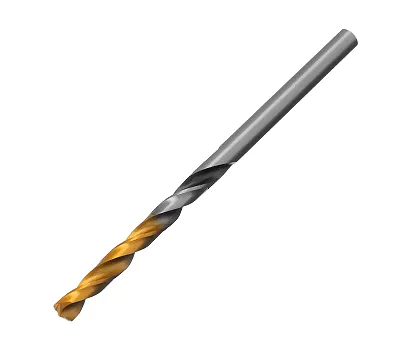 Сверло спиральное по металлу 4 x 75 мм, Р6М5, Golden Tip, многогранная заточка Denzel