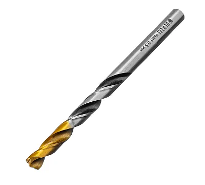 Сверло спиральное по металлу 6,5 x 93 мм, Р6М5, Golden Tip, многогранная заточка Denzel