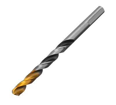 Сверло спиральное по металлу 7,0 x 109 мм, Р6М5, Golden Tip, многогранная заточка Denzel