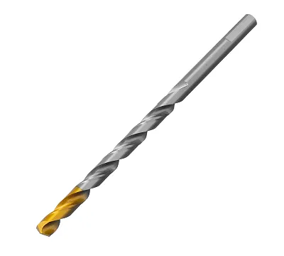 Сверло спиральное по металлу 7,5 х 156 мм, Р6М5, Golden Tip, удлиненное Denzel