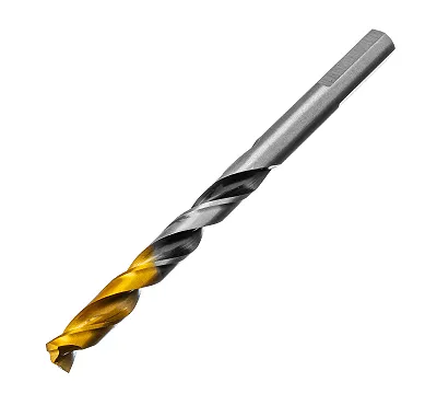 Сверло спиральное по металлу 7,5 x 109 мм, Р6М5, Golden Tip, многогранная заточка Denzel
