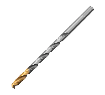 Сверло спиральное по металлу 8 х 165 мм, Р6М5, Golden Tip, удлиненное Denzel