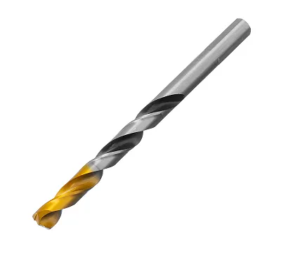 Сверло спиральное по металлу 8 x 117 мм, Р6М5, Golden Tip, многогранная заточка Denzel