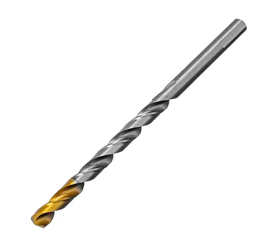 Сверло спиральное по металлу 8,5 х 165 мм, Р6М5, Golden Tip, удлиненное Denzel