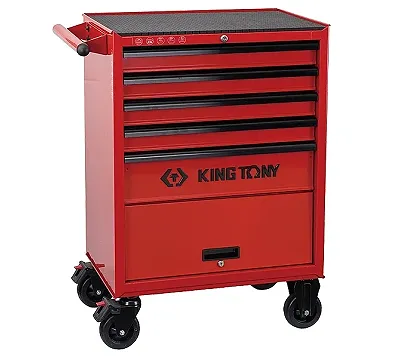 Тележка инструментальная, 5 выдвижных ящиков и отсек, "CLASSIС" KING TONY 87432-5U