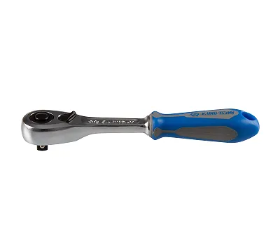 Трещотка 1/4", 140 мм, 90 зубцов, флажковая с кнопкой KING TONY 2773-55GS