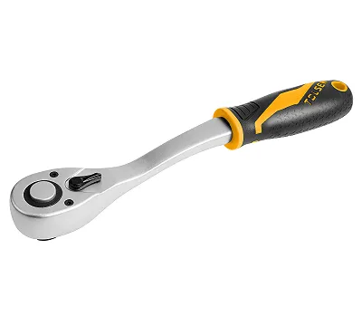 Трещотка "GRIPro", 1/2", 255 мм, 72 зубца, флажковая с кнопкой TOLSEN TT16120