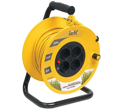 Удлинитель на катушке"Garden" 20 м, 6 А IEK WKP23-06-04-20