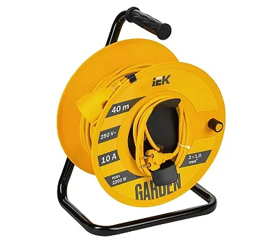 Удлинитель на катушке"Garden" 40 м, 10 А IEK GD-KP50-10-01-40