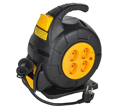 Удлинитель на катушке"Twist" 10 м, 16 А IEK TW-KP27-16-04-10