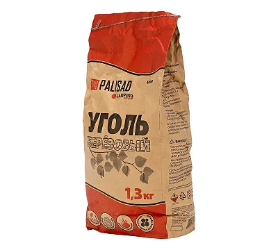 Уголь березовый, 1.3 кг Camping Palisad
