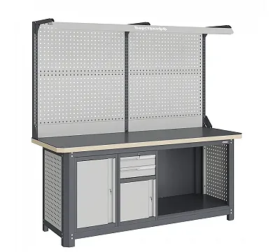 Верстак слесарный, двухтумбовый MCN 2052.S79.11-2F, модульный Верстакофф ® 111326