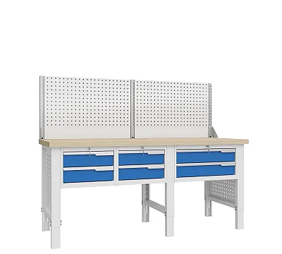 Верстак слесарный, трехтумбовый Constructor 2002.S11L1.23-1 Верстакофф ® 124158
