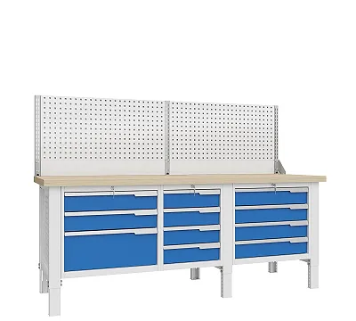 Верстак слесарный, трехтумбовый Constructor 2202.S4L34.24-1 Верстакофф ® 124164