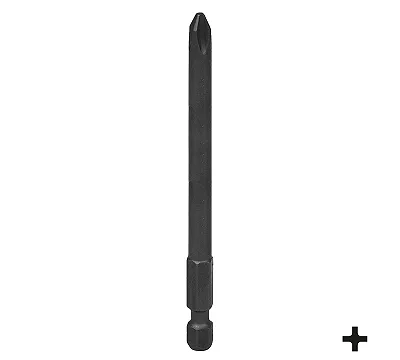 Вставка (бита) торцевая 1/4", Phillips, PH2, 90 мм, для шуруповерта KING TONY 719002P