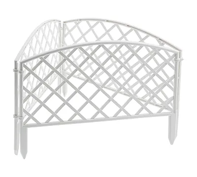 Забор декоративный "Сетка", 24 х 320 см, белый, Palisad