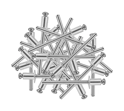 Заклепки алюминиевые, 5/32"-1/4", 4 x 6 мм, 50 шт Denzel