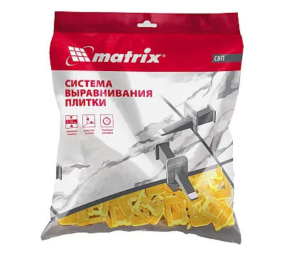Зажим для системы выравнивания плитки СВП Ворота, 1 мм, 100 шт. Matrix