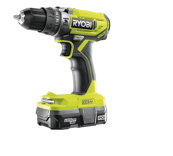 Аккумуляторная дрель-шуруповерт, ударная, ONE+,18В RYOBI R18PD2-113S