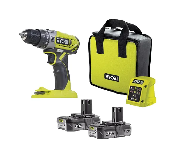 Аккумуляторная дрель-шуруповерт, ударная, ONE+,18В RYOBI R18PD2-220S