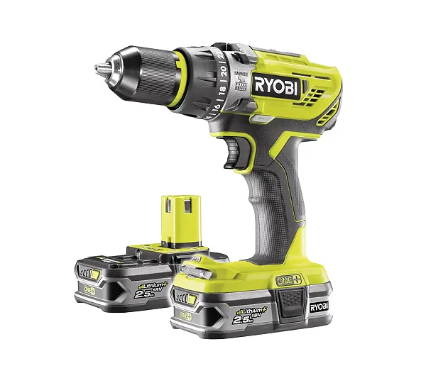 Аккумуляторная дрель-шуруповерт, ударная, ONE+,18В RYOBI R18PD31-225S
