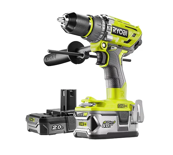 Аккумуляторная дрель-шуруповерт, ударная, ONE+,18В RYOBI R18PD7-252S