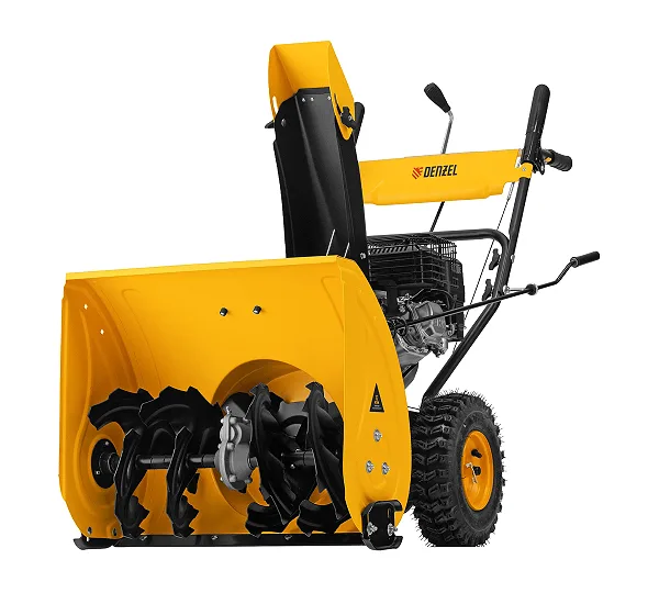 Бензиновая снегоуборочная машина SBM 610, 212 cc, ручной старт, фара Denzel