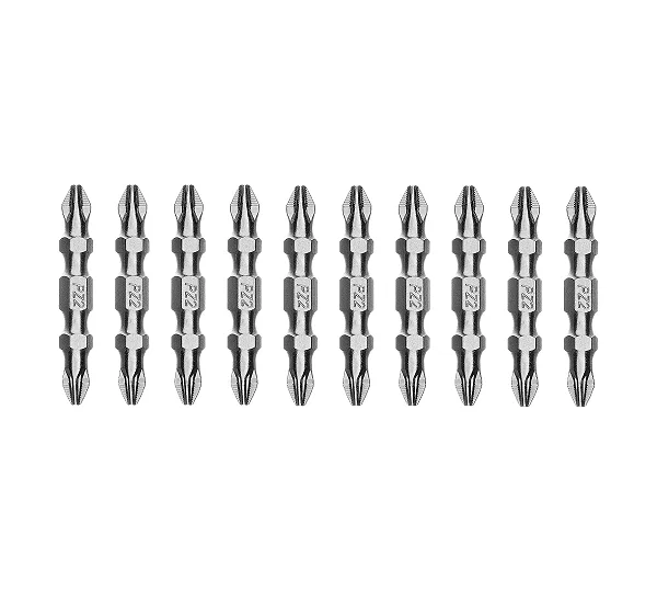 Бита двухстор., PH2-PZ2х45мм, сталь S2, 10шт. Gross
