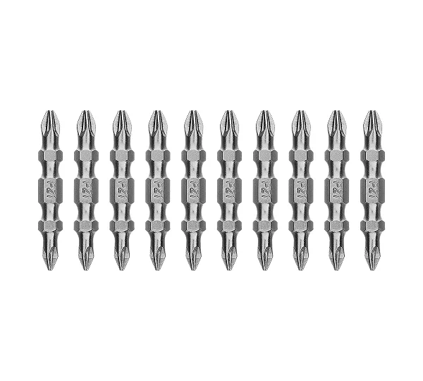 Бита двухстор., PZ2-PZ1х45мм, сталь S2, 10шт. Gross