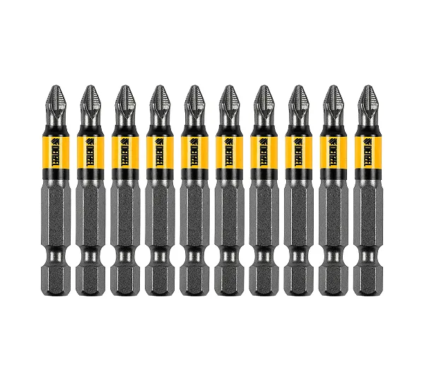 Бита PH2х50, сталь S2, цилиндр., 10 шт. Е 6,3 Denzel