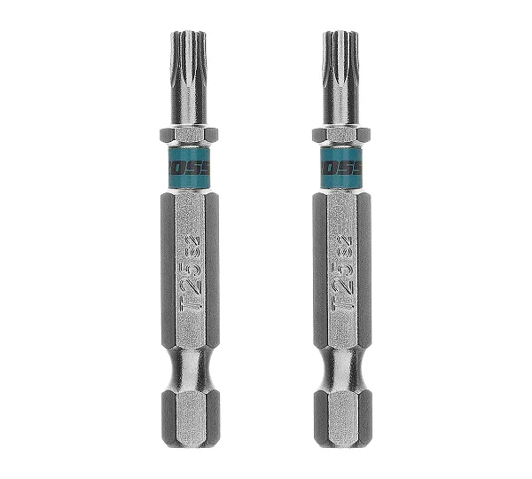 Бита Torx 25х50мм, сталь S2, шестигр., 2 шт. Gross
